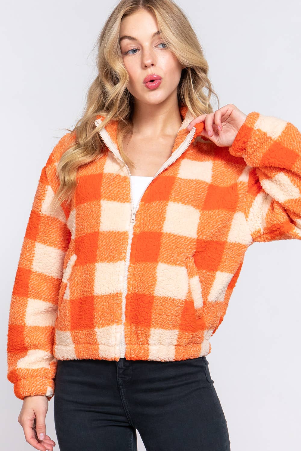 ',...Faux fur Jacket