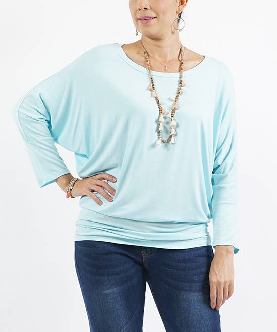 .0621 Three-Quarter Sleeve Dolman Top SI-536