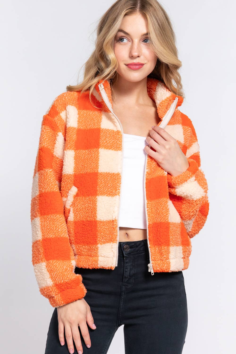 ',...Faux fur Jacket