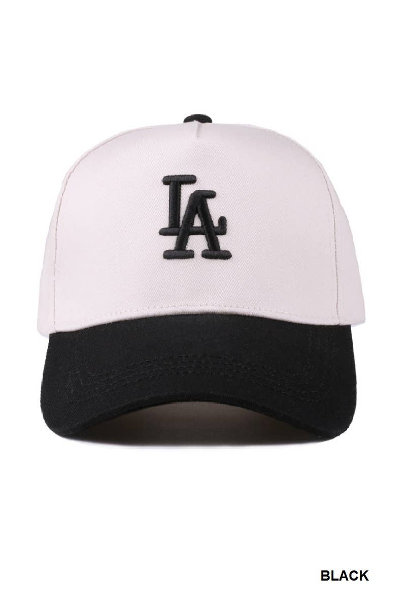 ...0624 LA City Logo Two Tone Canvas Cotton Cap SI-27993