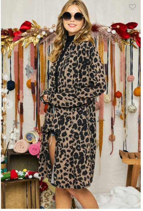 LEOPARD CARDIGAN long- 10492