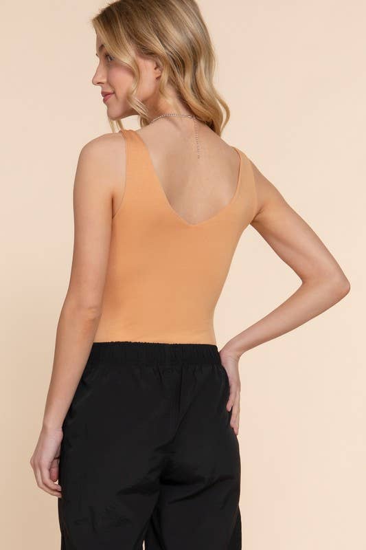 Sleeveless Double Layer Bodysuit