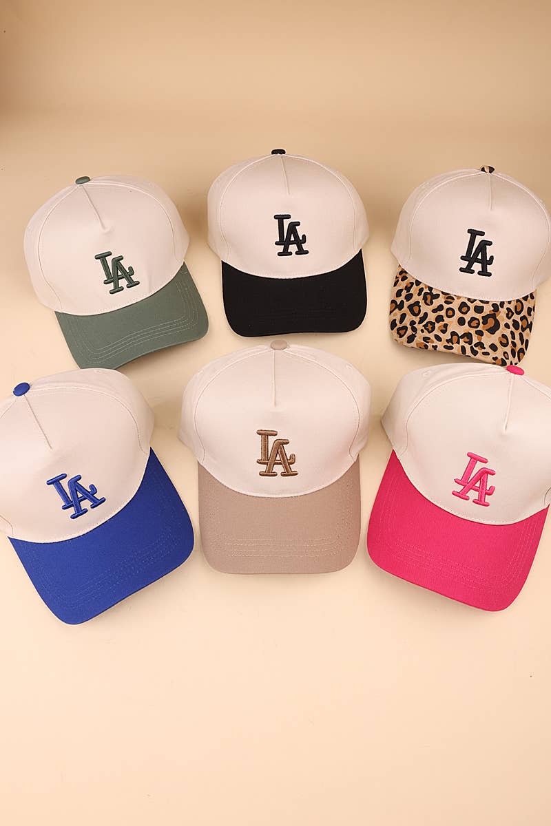 ...0624 LA City Logo Two Tone Canvas Cotton Cap SI-27993