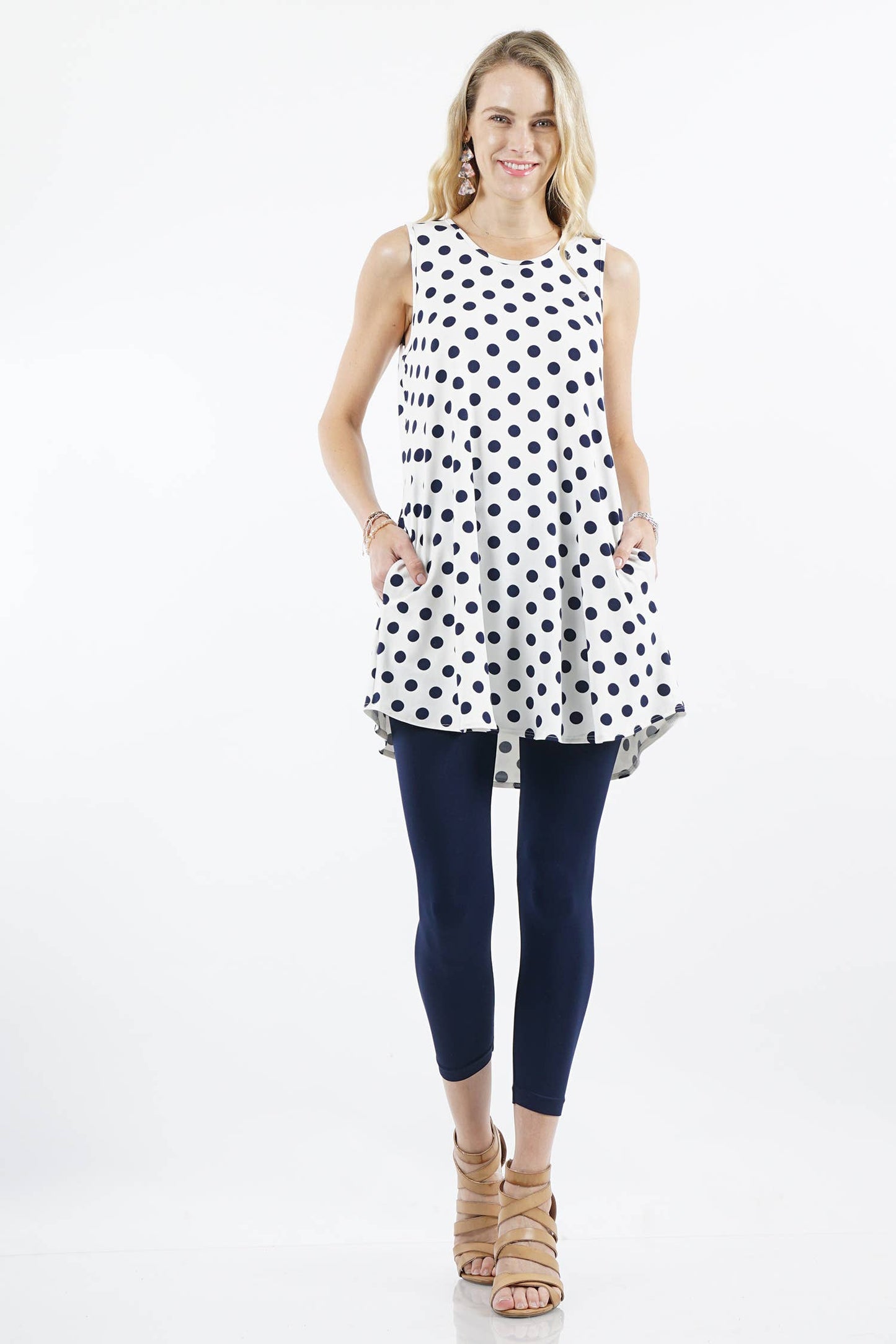 `Side-Pocket Tunics Solid/Print