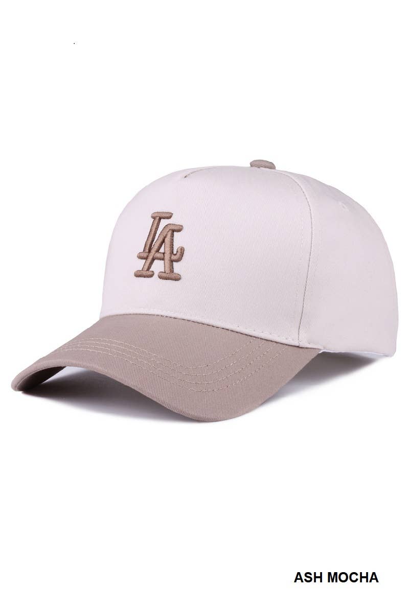 ...0624 LA City Logo Two Tone Canvas Cotton Cap SI-27993