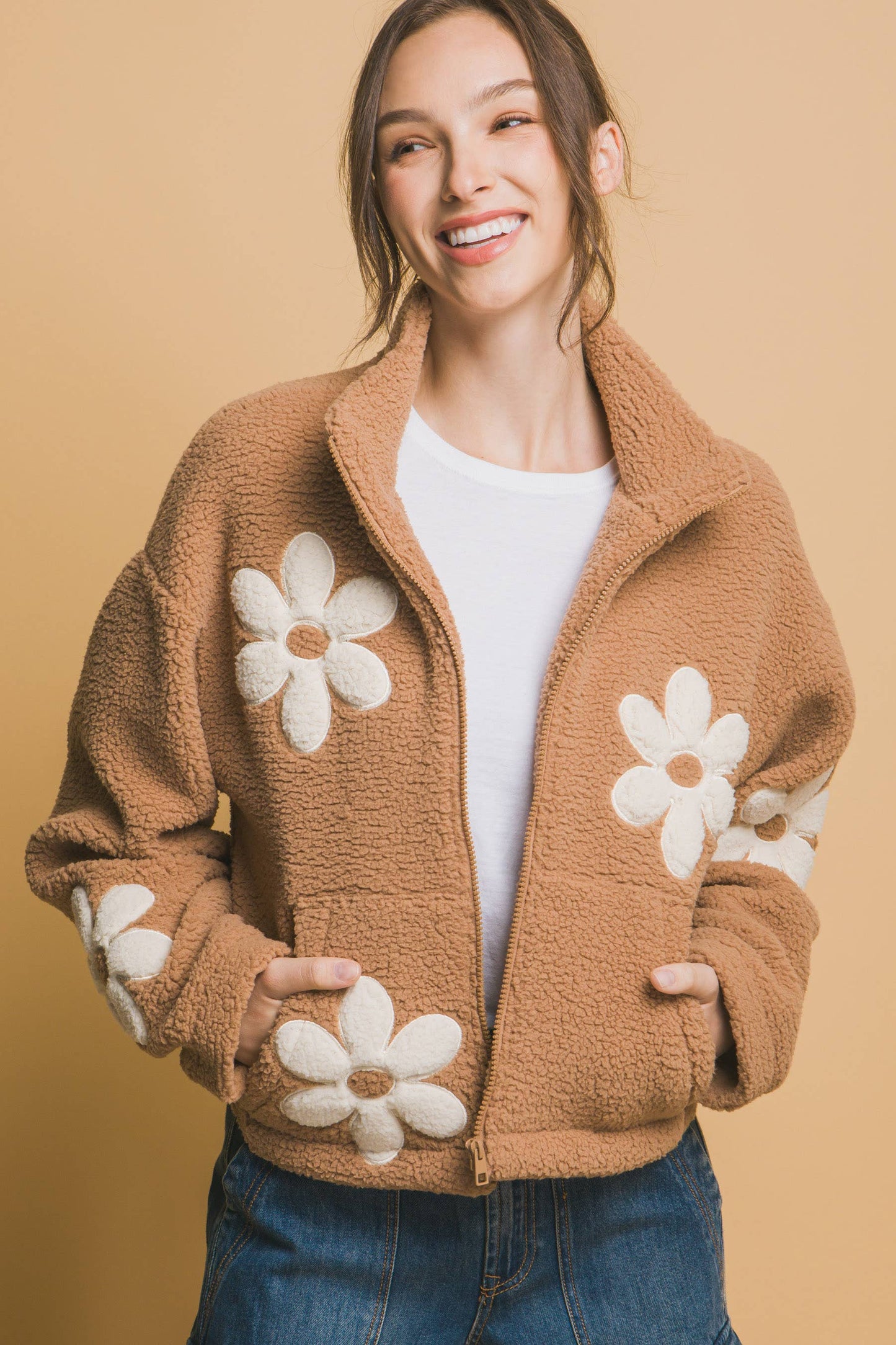 ',...Faux fur Jacket