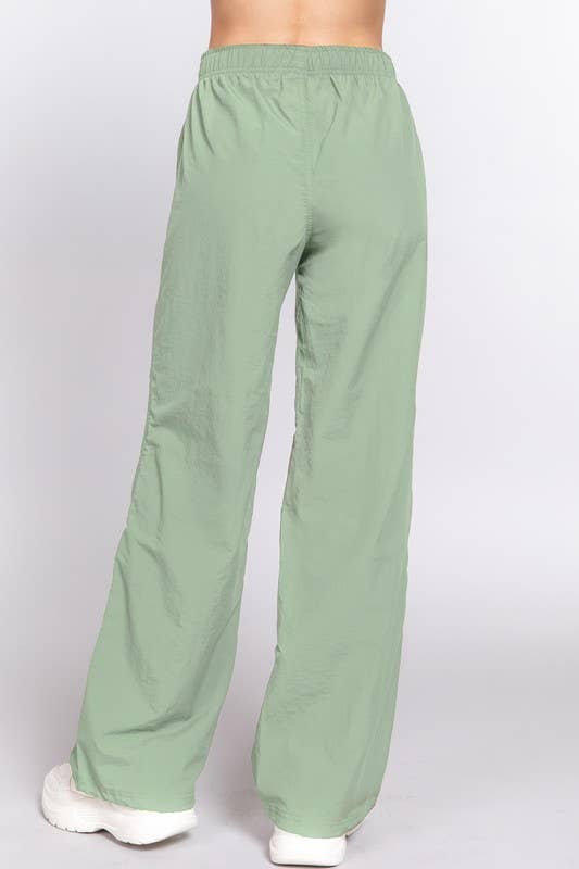 Waist Elastic Parachute Pants