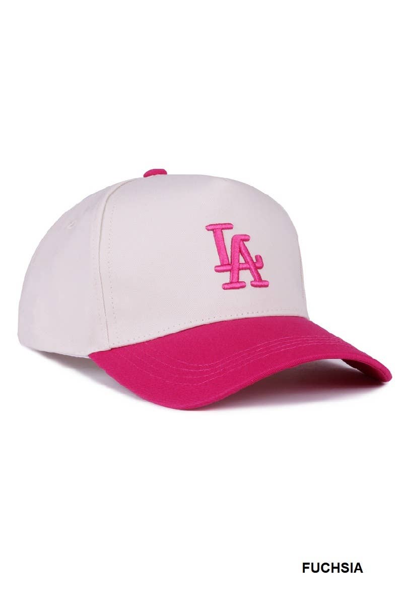 ...0624 LA City Logo Two Tone Canvas Cotton Cap SI-27993