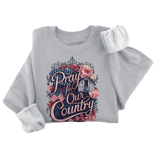 Pray for Our Country Crewneck - 3452
