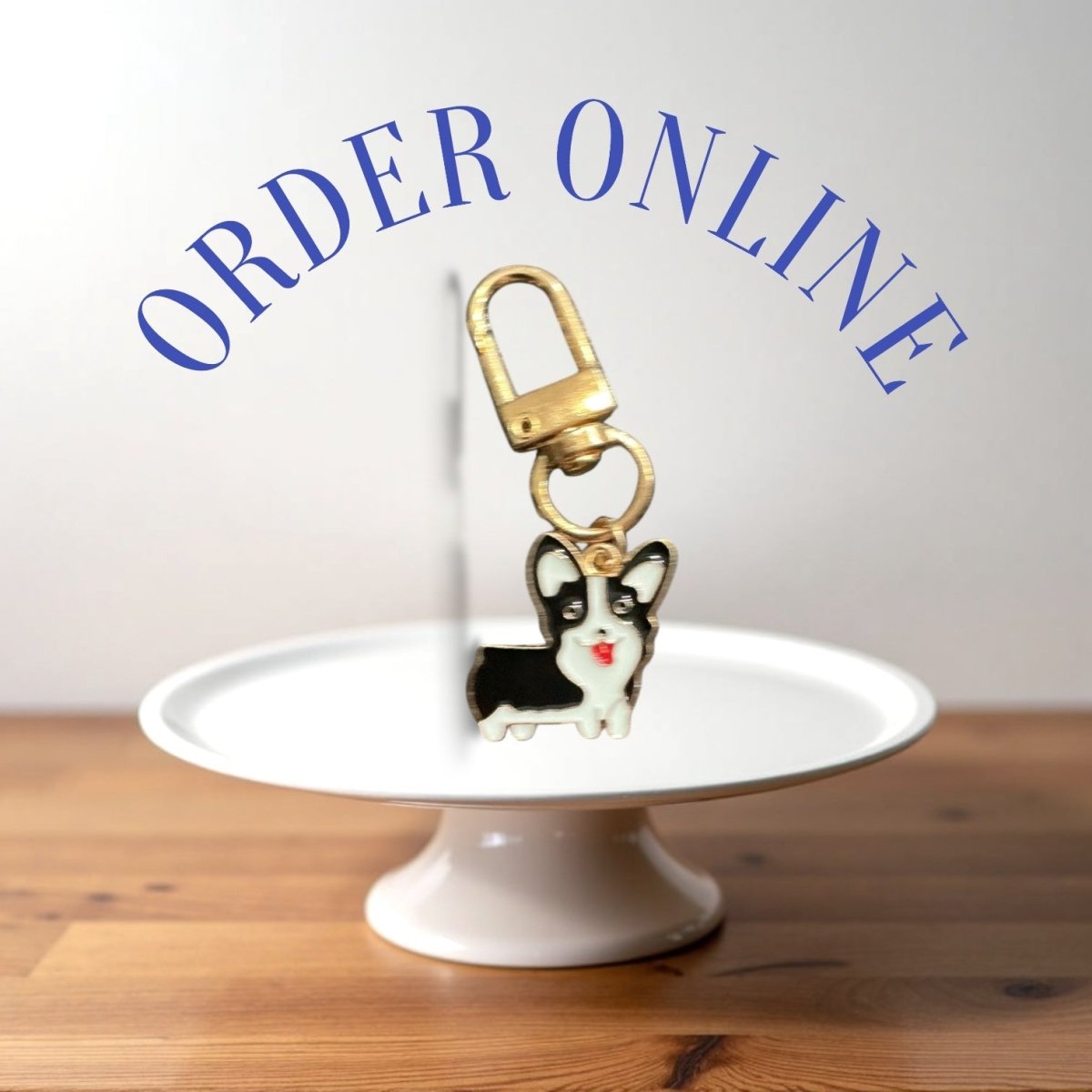 Stylish Purse Keychain Accessories Single Dog Charm