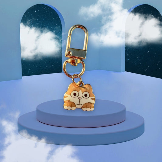 Stylish Purse Keychain Accessories Single Cat Charm