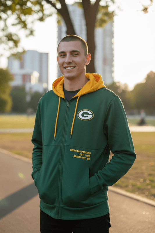 Professional Sports Team Wear Collection Green Bay Packers zipper hoodie