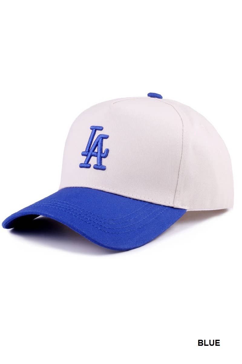 ...0624 LA City Logo Two Tone Canvas Cotton Cap SI-27993