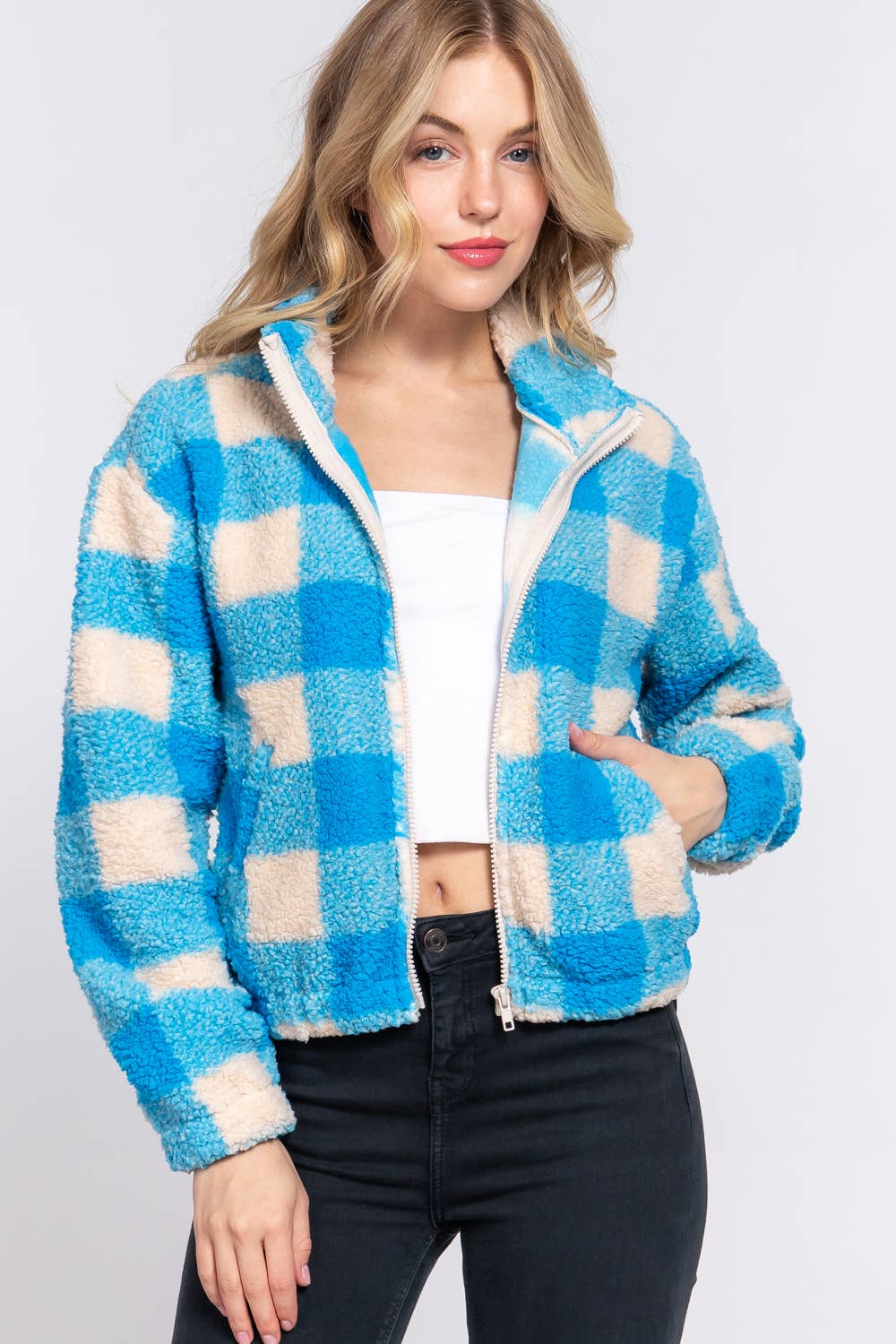 ',...Faux fur Jacket