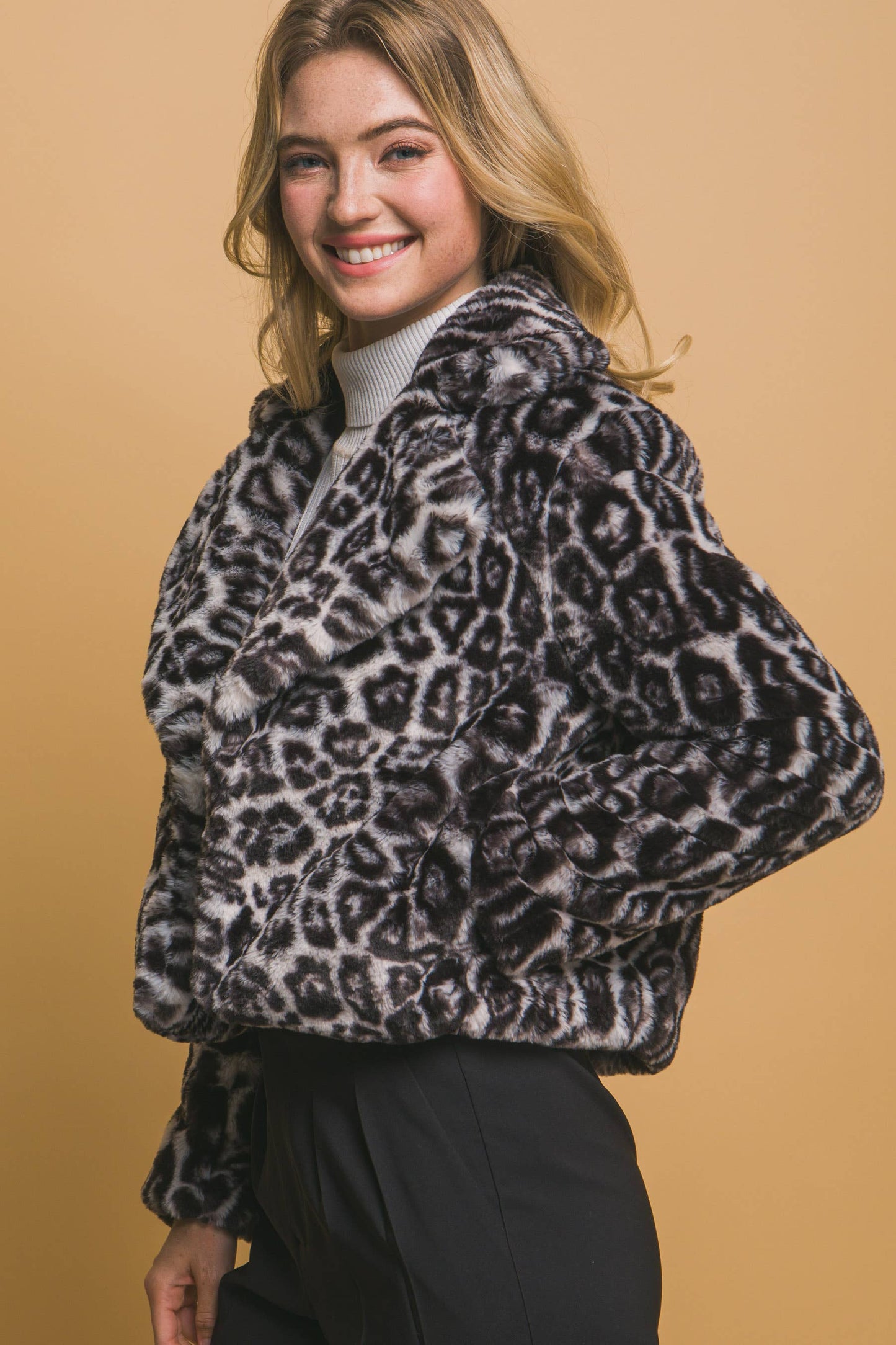 ',...Faux fur Jacket