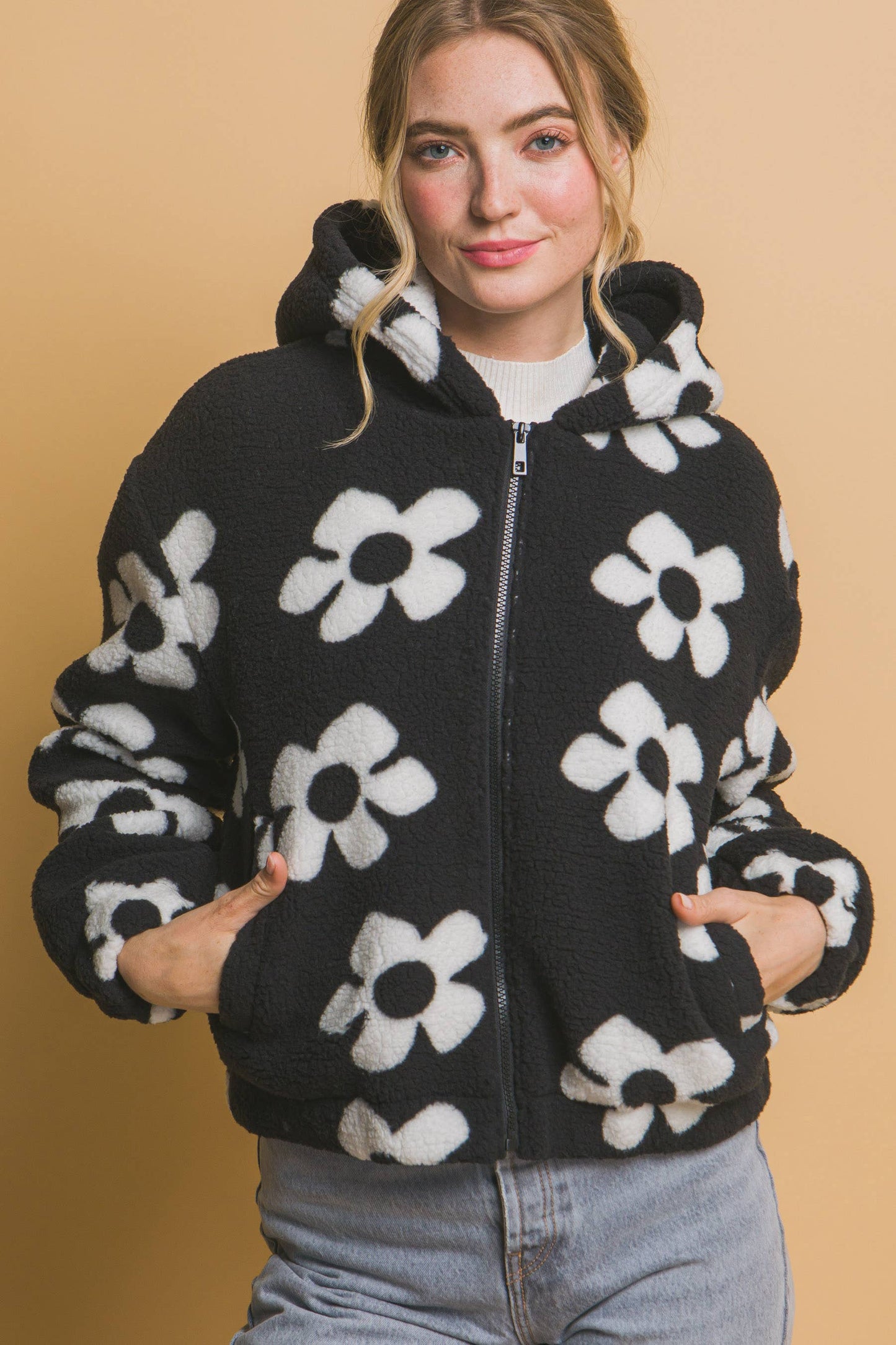 ',...Faux fur Jacket