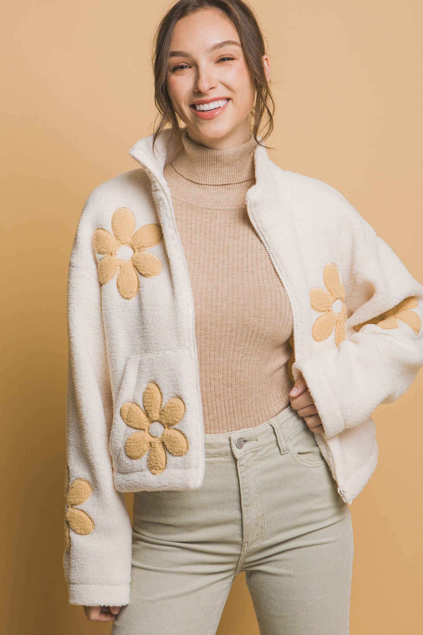 ',...Faux fur Jacket