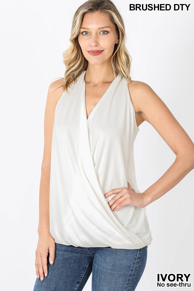 ,.SI-16426 Surplice Halter Top