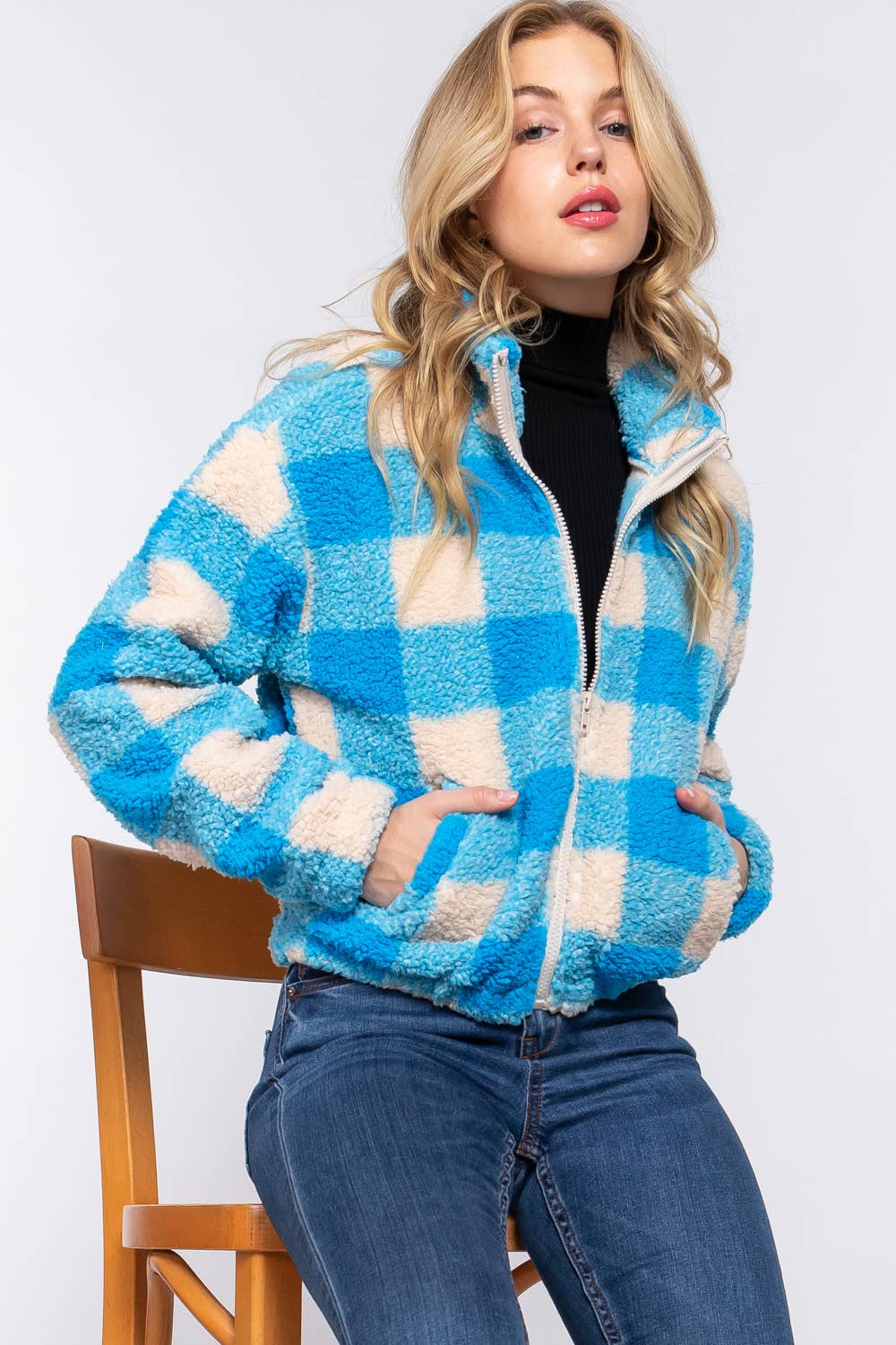 ',...Faux fur Jacket