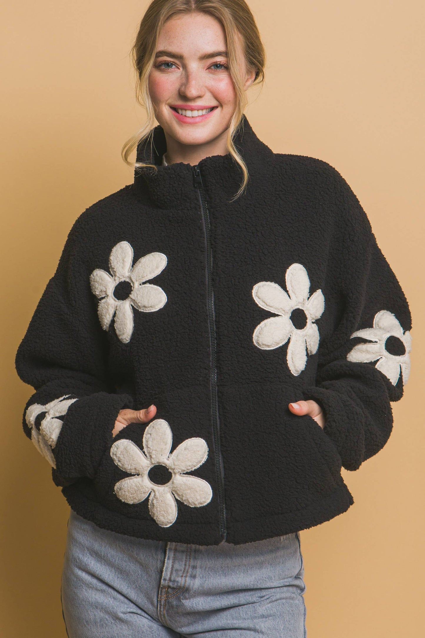 ',...Faux fur Jacket