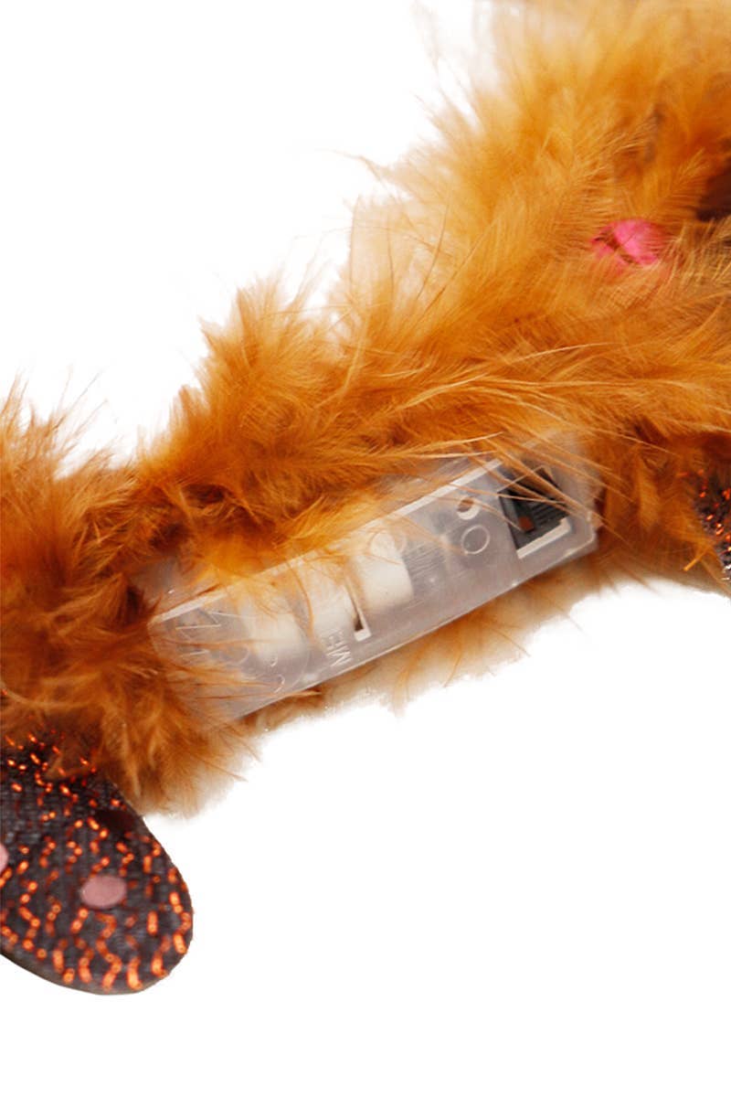 Rudolph Fuzzy Antler Led Light-up Hairband