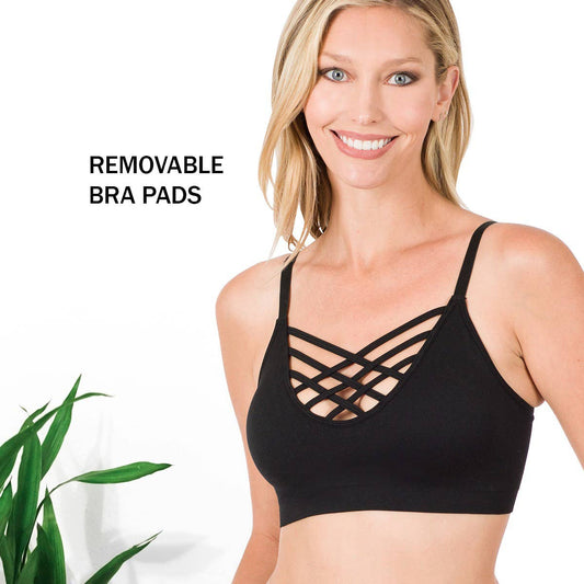 ', Bralette w/ Removable Bra Pads