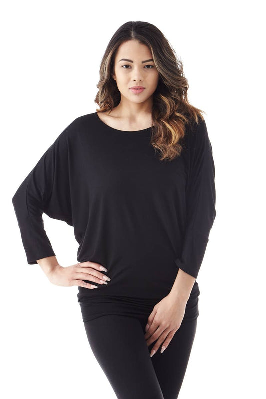 .0621 Three-Quarter Sleeve Dolman Top SI-536