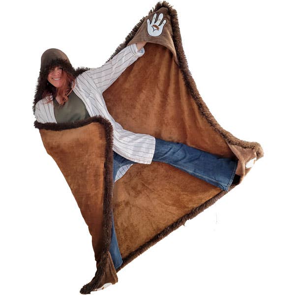 Plush Hooded Animal Blanket with Pockets