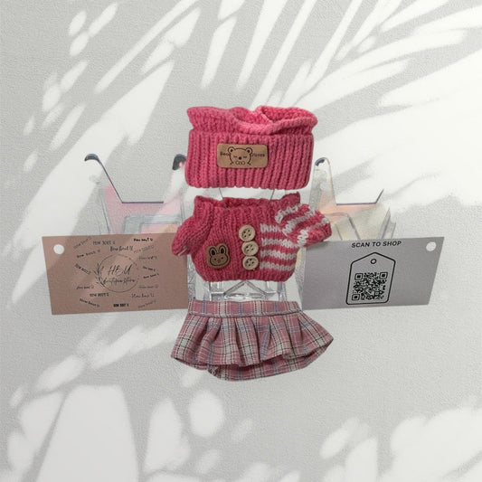 Pop Mart Labubu Clothing Collection Pink Set Labubu