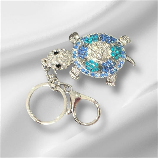 Stylish Purse Keychain Accessories Bling Turtle