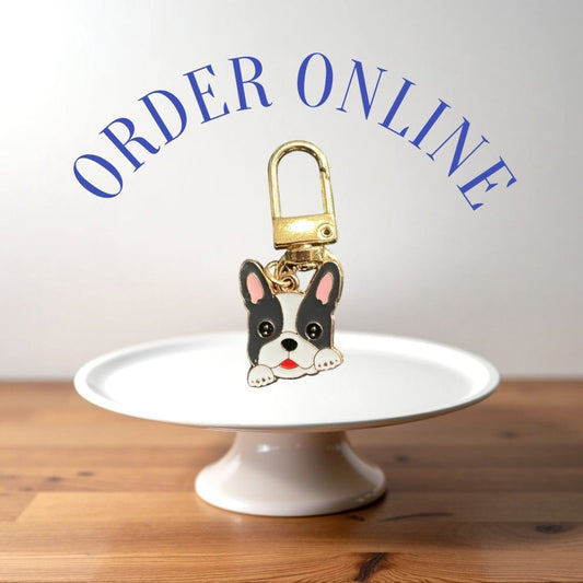 Stylish Purse Keychain Accessories Single Dog Charm