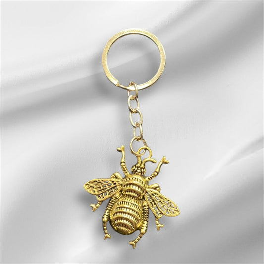 Stylish Purse Keychain Accessories Gold Bee