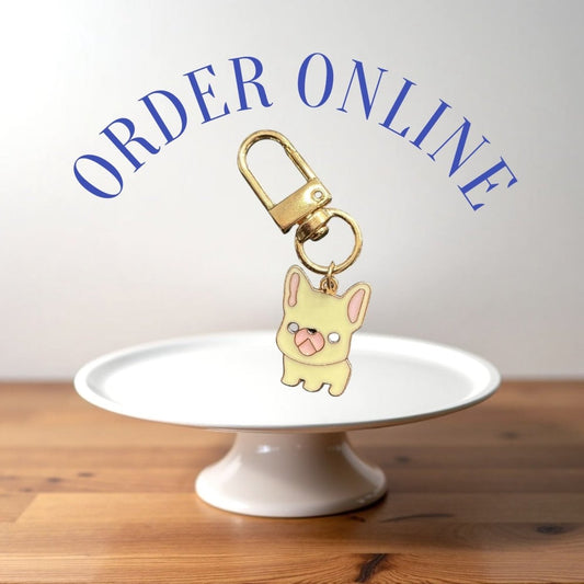 Stylish Purse Keychain Accessories Single Dog Charm