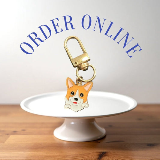 Stylish Purse Keychain Accessories Single Dog Charm