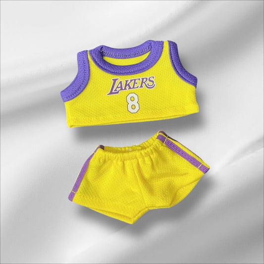 Pop Mart Labubu Clothes Collection Lakers Jersey Number 8 Labubu Set