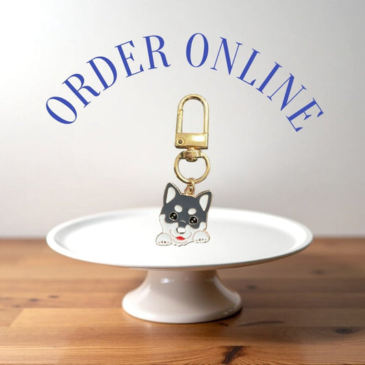 Stylish Purse Keychain Accessories Single Dog Charm