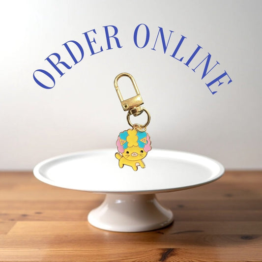 Stylish Purse Keychain Accessories Single Dog Charm