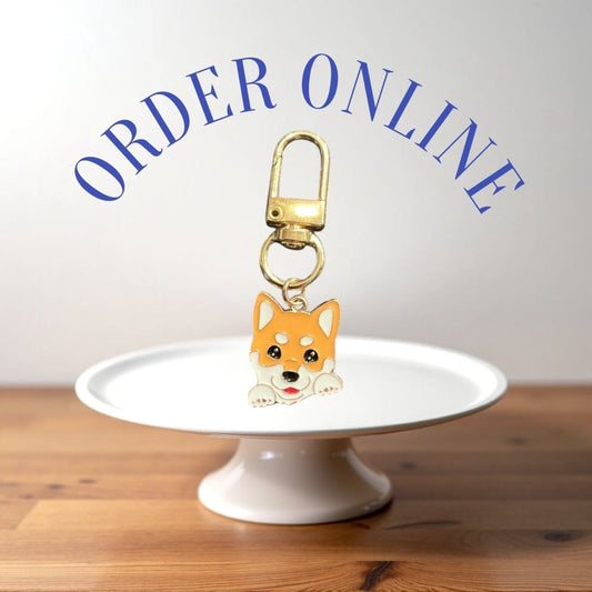 Stylish Purse Keychain Accessories Single Dog Charm