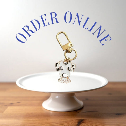 Stylish Purse Keychain Accessories Single Dog Charm