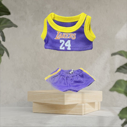Pop Mart Labubu Clothes Collection Lakers Jersey Number 24 Labubu Set