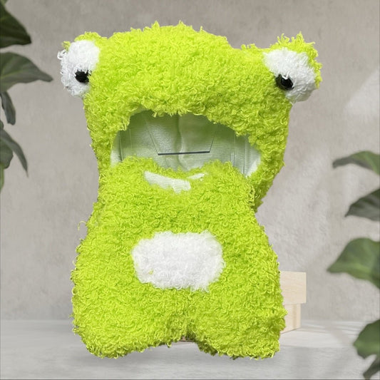Pop Mart Labubu Clothes Collection Green Frog Labubu Set