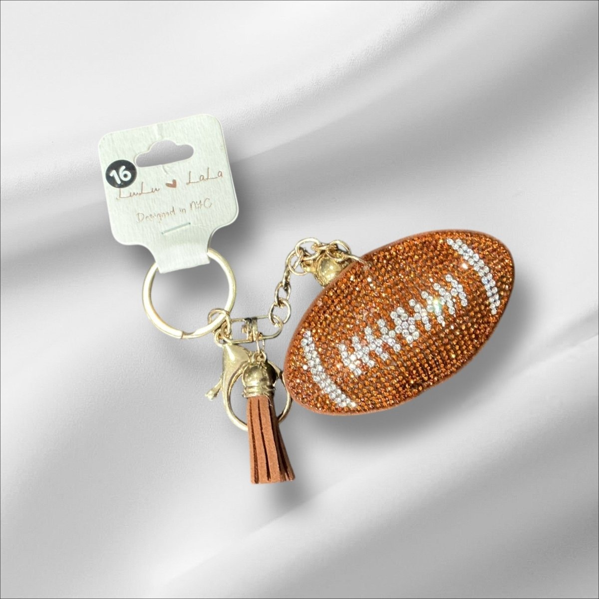 Stylish Purse Keychain Accessories Bling Football