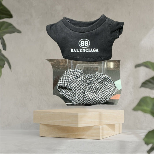 Pop Mart Labubu Clothes Collection Black Labubu Set