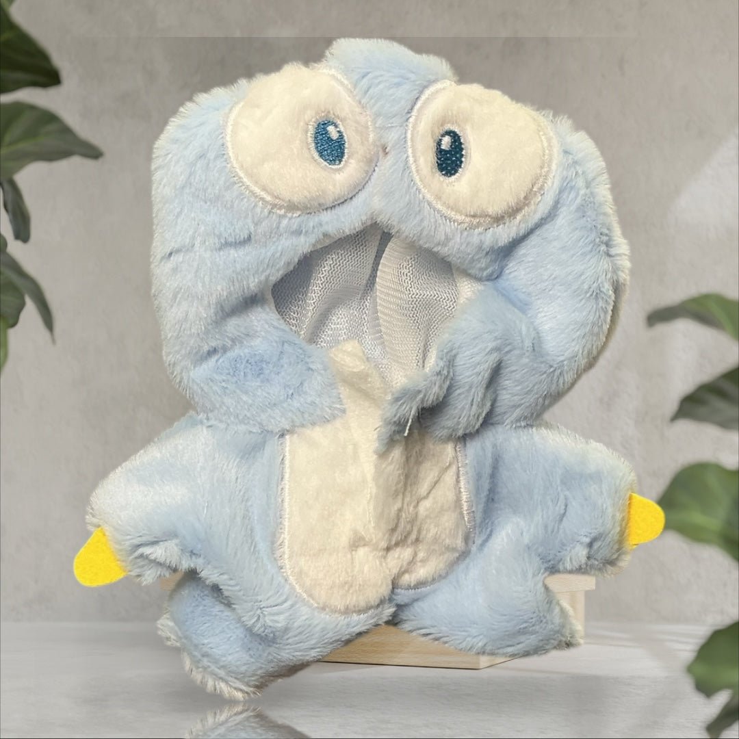 Pop Mart Labubu Clothing Collection Blue Fuzzy Set Labubu