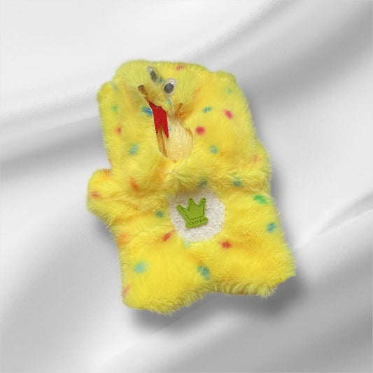 Pop Mart Labubu Clothes Collection Yellow Furry One piece Outfit Labubu