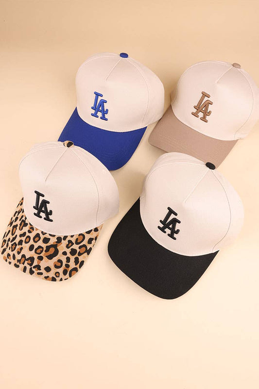 ...0624 LA City Logo Two Tone Canvas Cotton Cap SI-27993