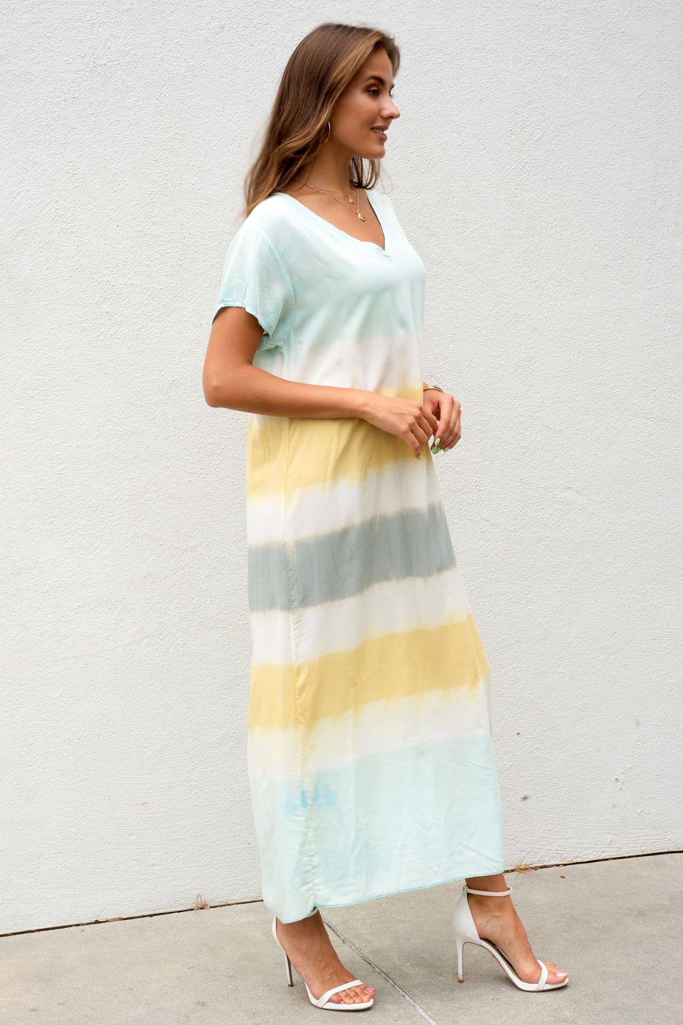 607-A-STRIPE-AQUA/MUSTARD/GREY