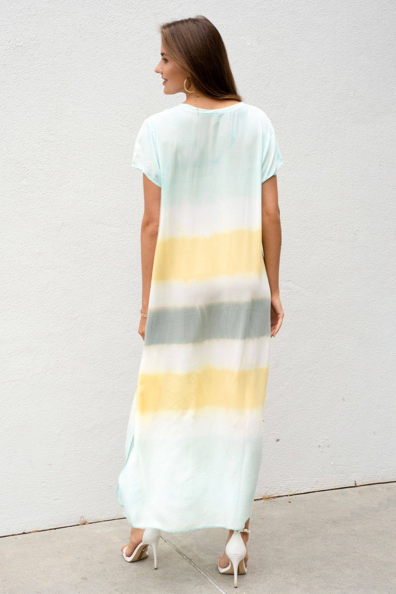 607-A-STRIPE-AQUA/MUSTARD/GREY